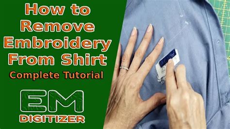 How to Remove Embroidery from a Shirt: A Detailed Guide with Multiple Perspectives