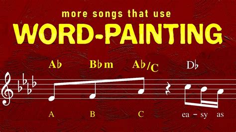 what is word painting in music and how does it enhance the narrative of a song?